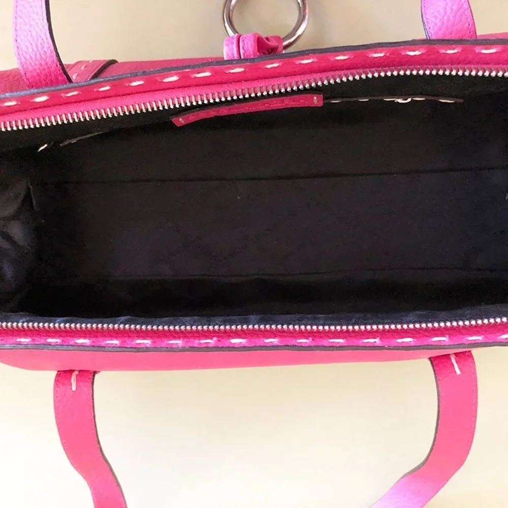 BCBG Hot Pink Satchel Handbag EUC